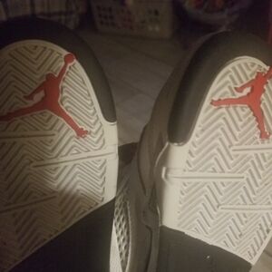 Air jordon 5 retro preschool shoes red black and white